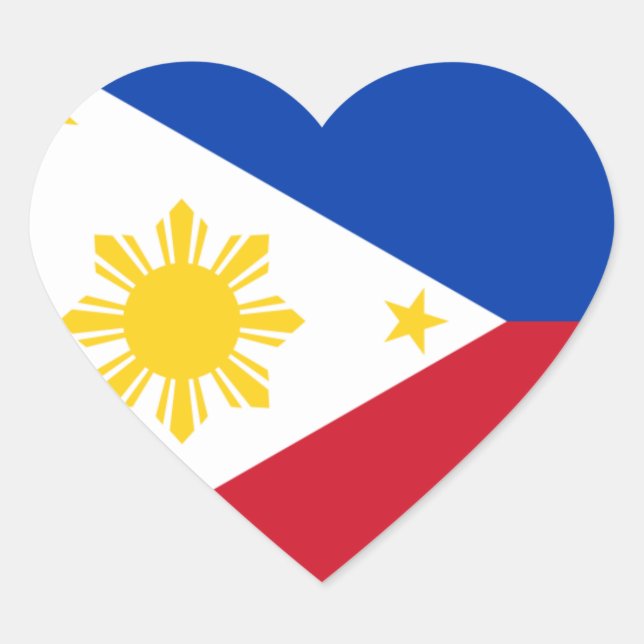 philippines heart sticker (Front)