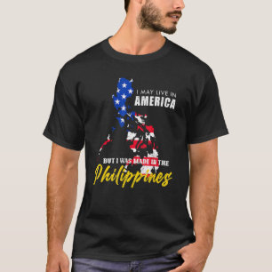 Philippines Heritage American Filipino USA Flag Ph T-Shirt