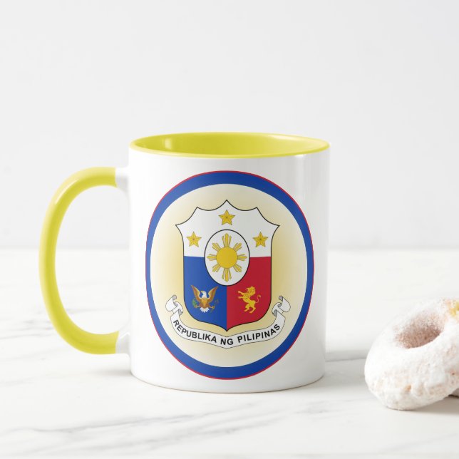 Philippines Heritage Emblem Mug (With Donut)