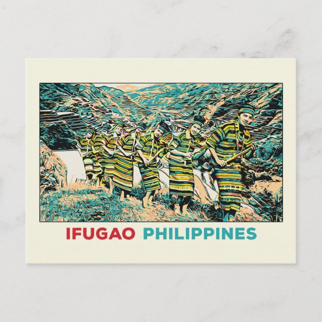 Philippines, Ifugao people Cordillera Central Postcard (Front)