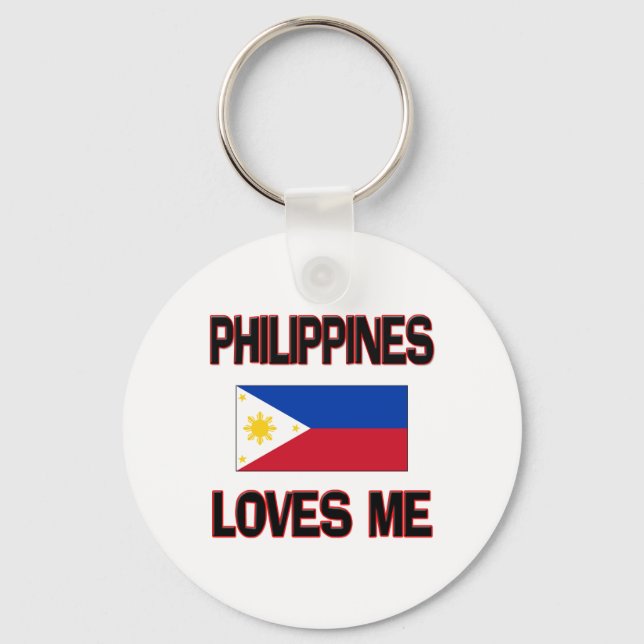 Philippines Loves Me Keychain (Front)