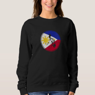 Philippines Map Vintage Philippine Flag Filipino Sweatshirt
