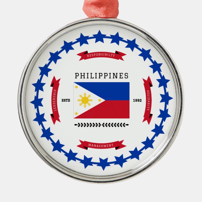 Philippines Metal Ornament (Front)