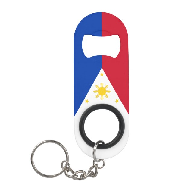 Philippines National Pride Patriotic Keychain Bottle Opener (Front)