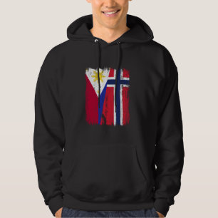 Philippines Norway Half Flag Filipino Norwegian An Hoodie