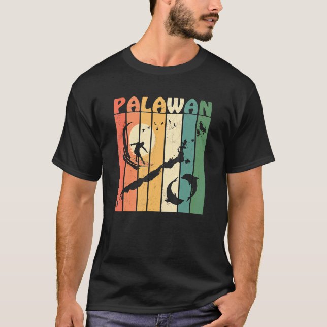 Philippines Palawan Surfing T-Shirt (Front)