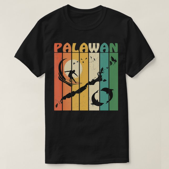 Philippines Palawan Surfing  T-Shirt (Design Front)