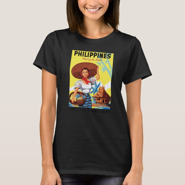 Philippines Pearl Of The Orient Vacation Travel So T-Shirt (Front)