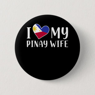 Philippines Pinay Love Wife Pinoy Husband 2 Inch Round Button