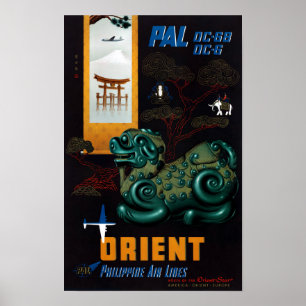 Philippines Poster Vintage voyage restauré