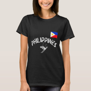 Philippines pride pinoy sports skiing filipino  T-Shirt