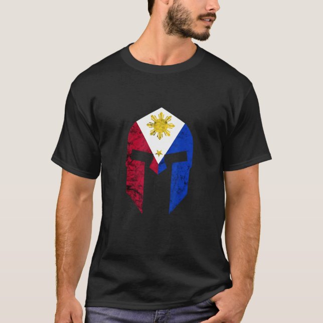 Philippines Roman Helmet Pilipinas Filipino Pride  T-Shirt (Front)