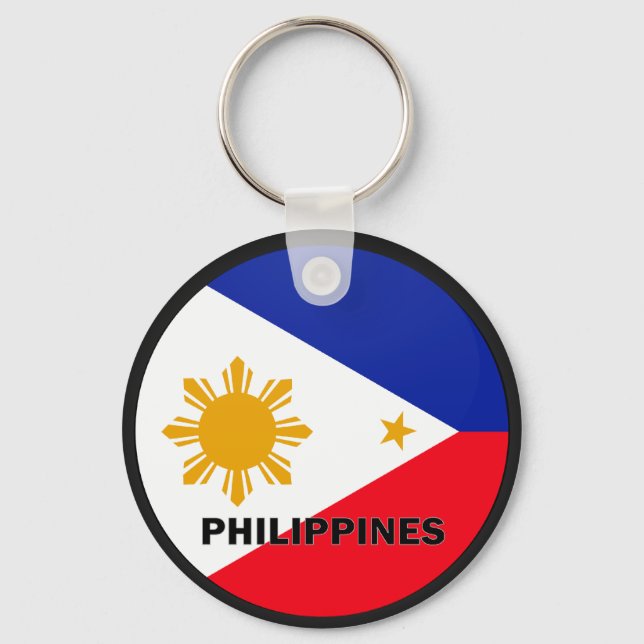 Philippines Roundel quality Flag Keychain (Front)