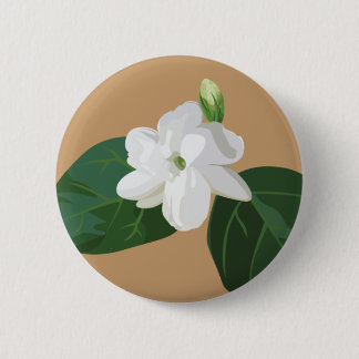 Philippines Series: Sampaguita Flower 2 Inch Round Button