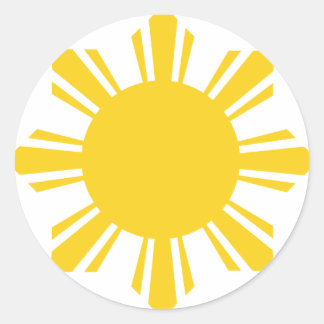 Philippines Sun by AiReal Apparel Classic Round Sticker