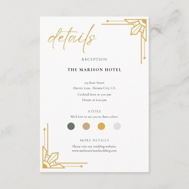 Philippines Sun Filipino Wedding Enclosure Card - (Front)