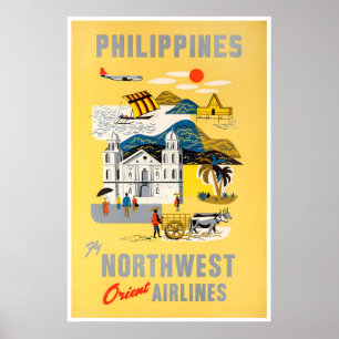Philippines Travel Poster Filipino Art Print