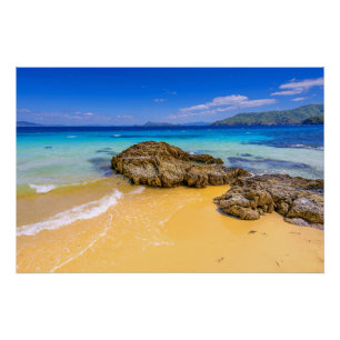 Philippines tropicales Affiche de l'île de Sandy B