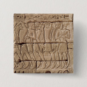 Philistine prisoners being led away 2 inch square button