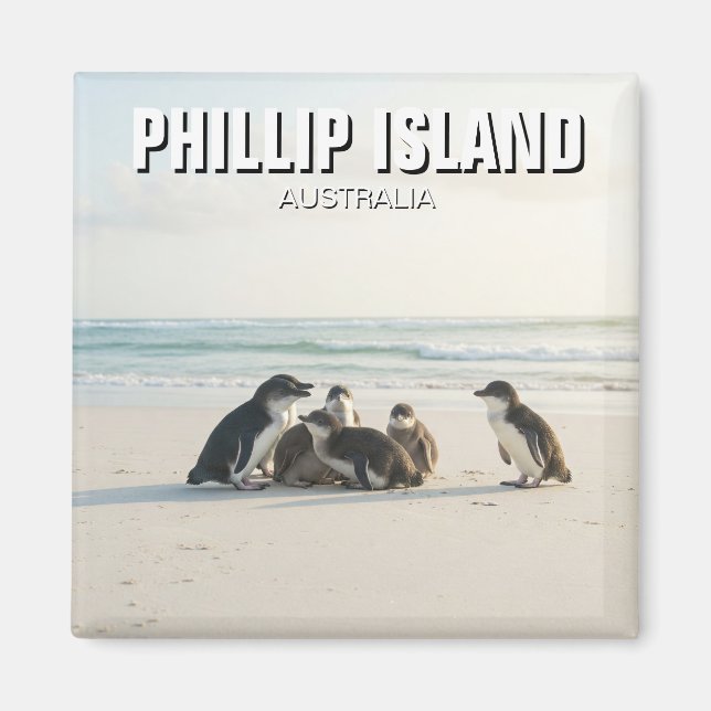 Phillip Island Australia Magnet (Front)