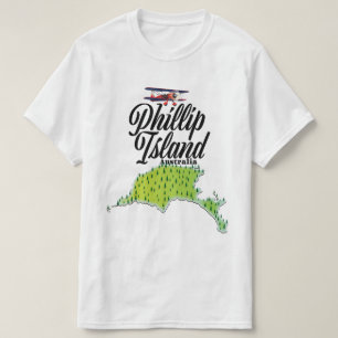 Phillip Island Australia map T-Shirt