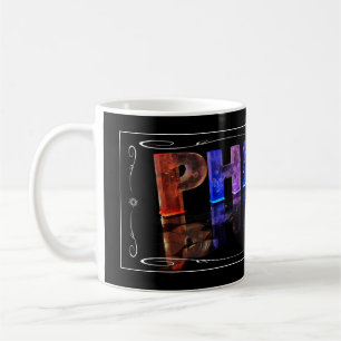 Phillip - The Name Phillip in 3D Lights (Photogra Coffee Mug