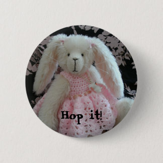 Phillipa Bunny by Wee Darlin Bears 2 Inch Round Button
