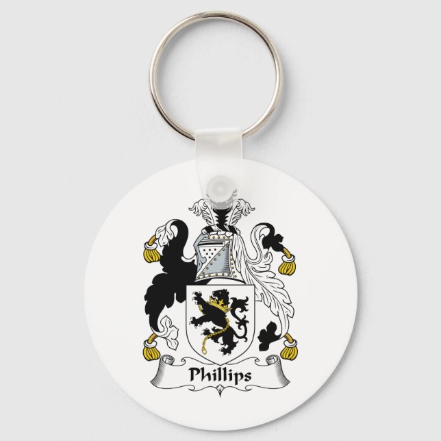 Phillips Family Crest Keychain (Front)