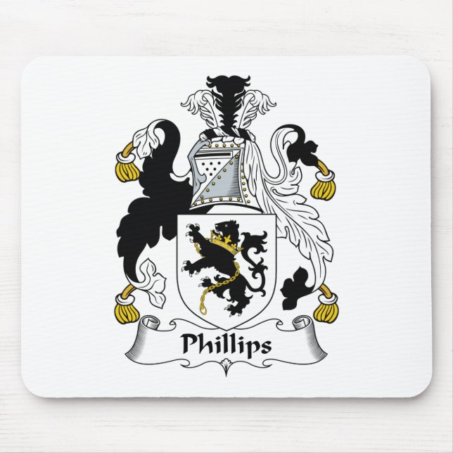 Phillips Family Crest Mouse Pad (Front)