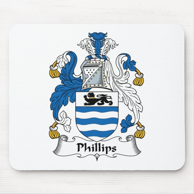 Phillips Family Crest Mouse Pad (Front)