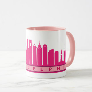 Philly 2019 Skyline Mug in Pink
