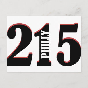 Philly 215 postcard
