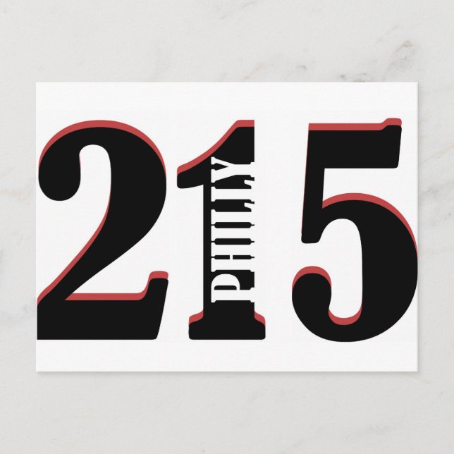 Philly 215 postcard (Front)