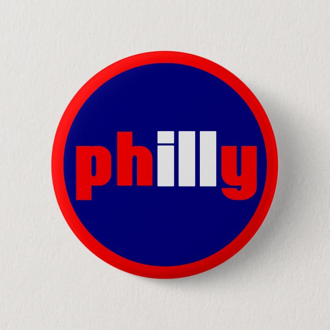 Philly 2 Inch Round Button (Front)