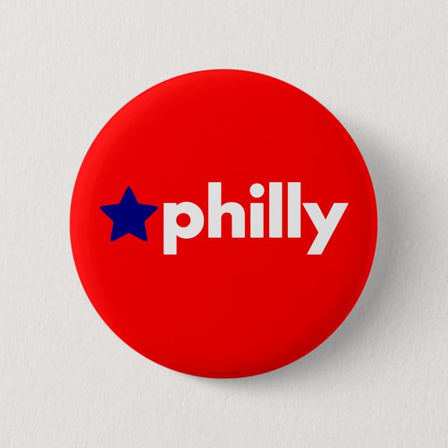 Philly 2 Inch Round Button (Front)