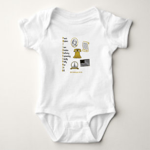 Philly Acronym Tourist Baby Bodysuit