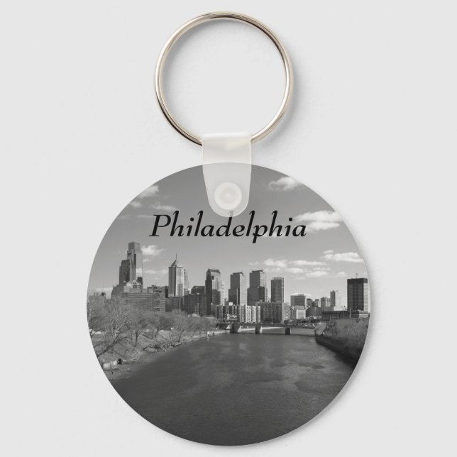Philly b/w keychain (Front)