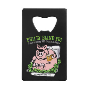 Philly Blind Pig BBQ Credit Card Bottle Opener