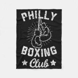 Philly Boxing Club - Vintage Boxer Gloves  Fleece Blanket