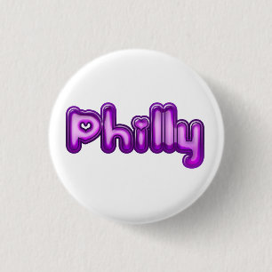 Philly, button, for sale ! 1 inch round button