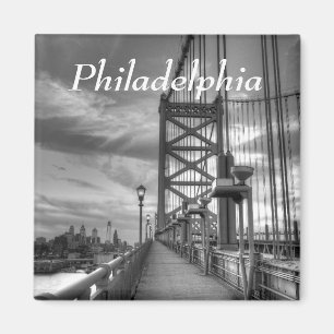 Philly from the bridge magnet