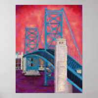 Philly Impressions (Ben Franklin Bridge at Dusk)