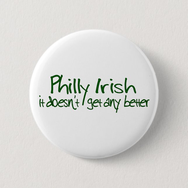 Philly Irish 2 Inch Round Button (Front)