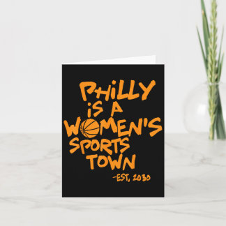 Philly Is A Womens Sports Town Est 2030 Trendy Gif Card