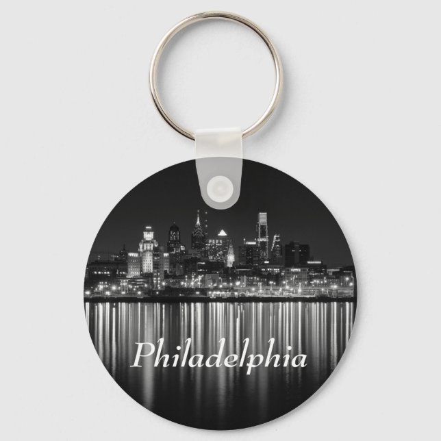 Philly night b/w keychain (Front)