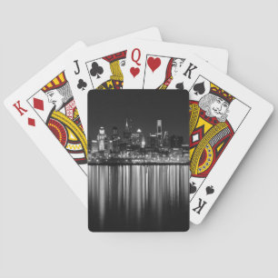 Philly night b/w playing cards