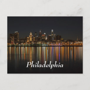 Philly night postcard