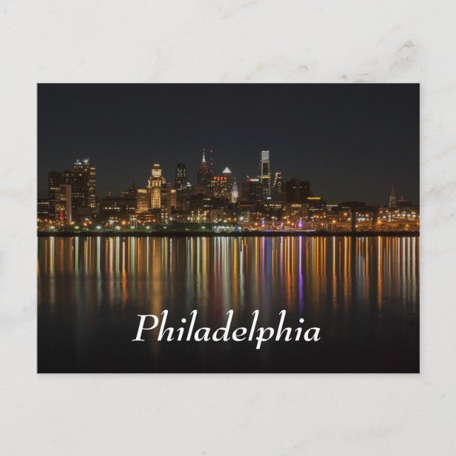 Philly night postcard (Front)