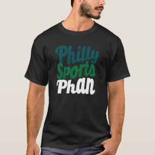 Philly Philadelphia Sports Fan Phan Wavy Green Gra T-Shirt