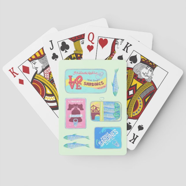 Philly Playing Cards - Philadelphia Tin Fish (Back)